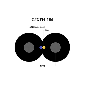 Kabel-Rundgang GJXFH-2B Fiber Optic Drop